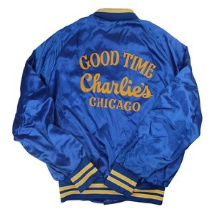 Vintage Good Time Charles Chicago Satin Jacket